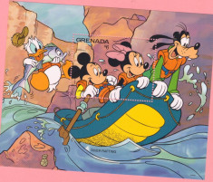 Walt Disney-34=GRENADA=River rafting-colita nestampilata foto