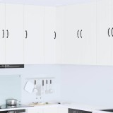 VidaXL Dulap suspendat de bucătărie Alb 57 x 57 x 100 cm Lemn compozit 885165