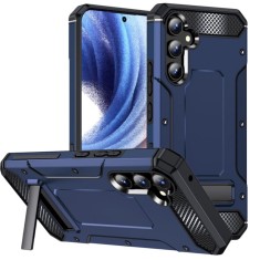 Husa antisoc compatibila samsung galaxy a54, kickstand, albastru foto