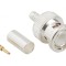 Conector BNC mufă tată drept 50&Omega; pentru cablu PTFE aurit