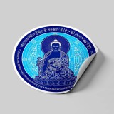 Cumpara ieftin Abtibild sticker cu Buddha medicinei albastra cu floare de lotus 2025 &amp;#8211; mare