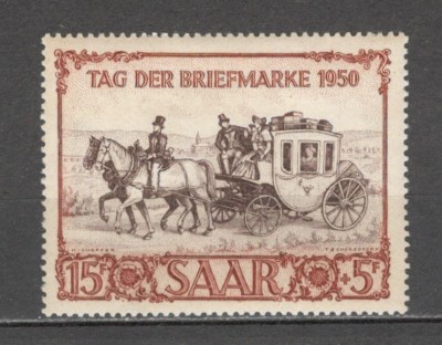 Saarland.1950 Ziua marcii postale SS.509 foto