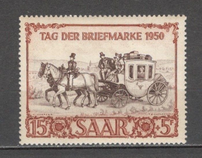 Saarland.1950 Ziua marcii postale SS.509