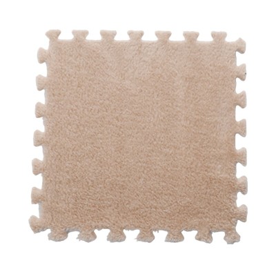 Set 10 Piese Covor tip Puzzle, Flippy, Spuma EVA, Pufos, 30 x 30 x 1 cm, Crem foto