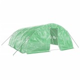 Cumpara ieftin Sera cu cadru din otel, verde, 30 m&sup2;, 6x5x2,3 m