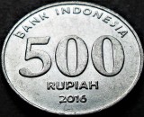 Moneda 500 RUPII / RUPIAH - INDONEZIA, anul 2016 *cod 1461, Asia