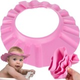 Protectie baita pentru ochi si urechi, inchidere reglabila, circumferinta 45-50 cm, roz