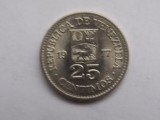 25 CENTIMOS 1977 VENEZUELA, America Centrala si de Sud