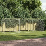 Cușcă pentru c&acirc;ine Argintiu 600 x 200 x 256 cm Oțel Galvanizat