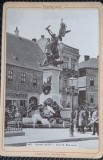 Fotografie tip CDV, Budapesta, Statuia lui Honv&eacute;d