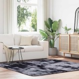 VidaXL Covor shaggy cu pom &icirc;nalt, NAVARRA, gri &icirc;nchis, 200x200 cm