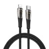 Cablu de date usb-c la lightning, 20w, 1m, duzzona, grey