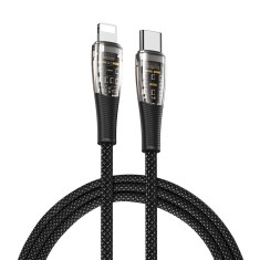 Cablu de date usb-c la lightning, 20w, 1m, duzzona, grey foto
