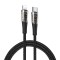 Cablu de date usb-c la lightning, 20w, 1m, duzzona, grey