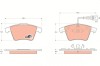 TRW GDB1651 COTEC set placute frana,frana disc