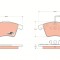 TRW GDB1651 COTEC set placute frana,frana disc