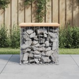 VidaXL Bancă de grădină, design gabion, 43x44x42 cm, lemn masiv de pin