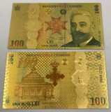 100 Lei 2019 I.C.BRATIANU (REPLICA/REPRODUCERE) POLIMER PLACATA CU AUR DE 24K