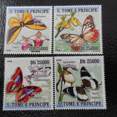 Sao Tome si Principe -Fauna ,fluturi-serie completa ,MNH