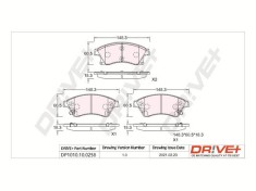 Dr!ve+ DP1010.10.0258 set placute frana,frana disc