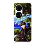 Husa compatibila cu Huawei P40 model Sword Art Online Kirito and Pina, Silicon, TPU, Viceversa