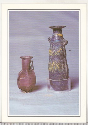 bnk cp Constanta - Muzeul de arheologie - Vase antice de sticla - necirculata foto