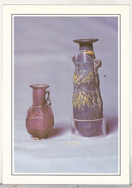 bnk cp Constanta - Muzeul de arheologie - Vase antice de sticla - necirculata