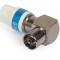 Mufa TV mama Cabelcon 90 grade, angulară, RG6, Triset-113, Self-Install, auto compresie, E3004