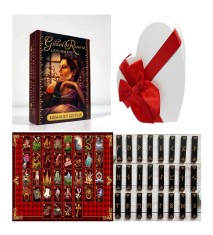 Placa divinatie carti Gilded Lenormand +cadou un set de rune foto