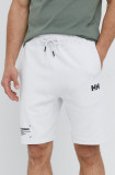 Helly Hansen pantaloni scurți bărbați, culoarea alb 53710-606