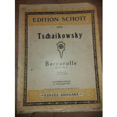 PARTITURA Tschaikowsky- Barcarolle