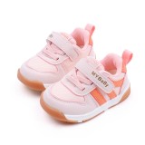 Adidasi roz cu insertii portocalii - MyBaby (Marime Disponibila: Marimea 21), Superbaby