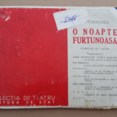 (C488) I.L. CARAGIALE - O NOAPTE FURTUNOASA (COMEDIE IN 2 ACTE) - 1949