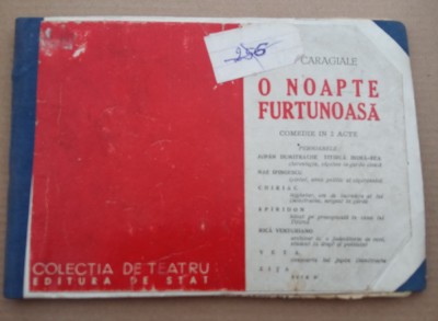 (C488) I.L. CARAGIALE - O NOAPTE FURTUNOASA (COMEDIE IN 2 ACTE) - 1949 foto