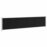 Cumpara ieftin Copertina laterala retractabila de terasa, negru, 140 x 600 cm