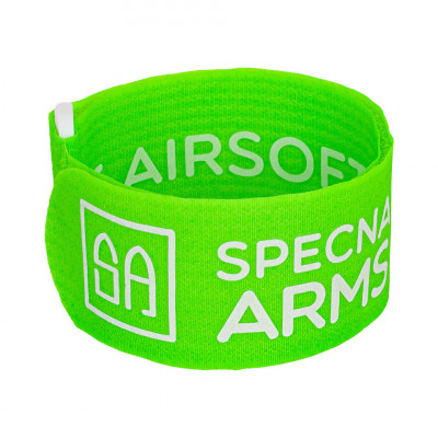 Banderola Brat Team-Armband 50cm Velcro Verde Specna Arms foto
