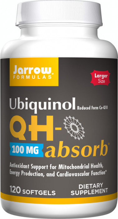 Supliment alimentar Ubiquinol QH-absorb Coenzima Q10 100 mg, 120 capsule