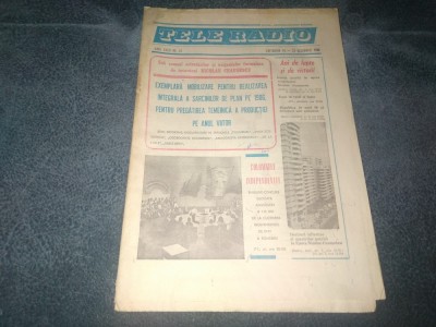 REVISTA TELE RADIO 14 20 DECEMBRIE 1986 foto
