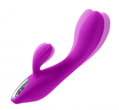 Vibrator Elisa, 10 Moduri Vibratii, Silicon, USB, Mov, 20.8 cm, Mokko Toys foto