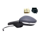Oglinda usa exterioara Citroen C3, 20, partea Stanga, reglare electrica; grunduit; incalzit; sticla convexa; geam cromat; rabatabil; 6 gauri / 6