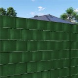 Panou de gard pentru intimitate in gradina, PVC, 35 x 0.19 m, verde Household NewTrend