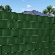 Panou de gard pentru intimitate in gradina, PVC, 35 x 0.19 m, verde Household NewTrend