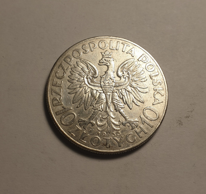 Polonia 10 Zlotych Zloti 1933