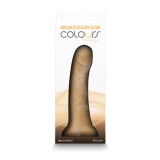 Colours Pleasures - Dildo cu vibrații, alb, 17.8 cm