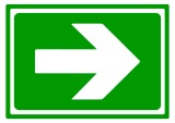 Indicator pentru salvare cu sageata