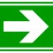 Indicator pentru salvare cu sageata