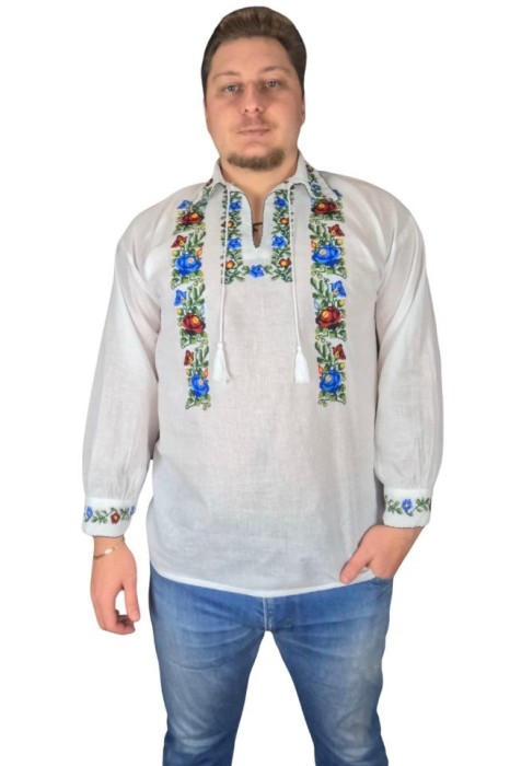 Bluza tip ie barbati RB 2, alb crystal/olive , marimea S