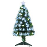 Brad de Craciun artificial cu ramuri cu becuri cu LED, decoratiune de Craciun de sarbatori, verde HOMCOM | Aosom RO