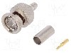Conector BNC, 75&amp;Omega;, tata, aurit, TELEG&amp;Auml;RTNER - J01002A0030 foto