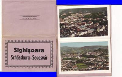 Salutari din Sighisoara- carnet cu 10 carti postale foto